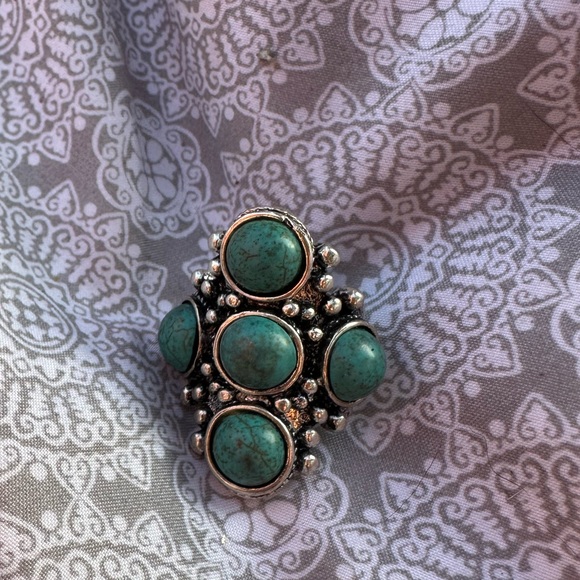 Turquoise Statement Ring - Picture 2 of 6